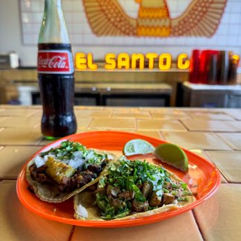 Santo Gallo signature dishes Pastor Burrito CostraPastor TacoSteak Torta